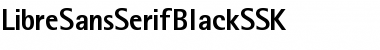LibreSansSerifBlackSSK Regular Font