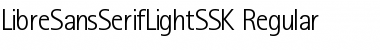 LibreSansSerifLightSSK Regular Font