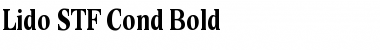 Lido STF Cond Bold Font