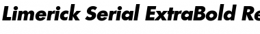 Limerick-Serial-ExtraBold RegularItalic Font