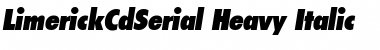 LimerickCdSerial-Heavy Font