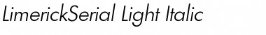 LimerickSerial-Light Font
