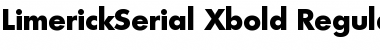 LimerickSerial-Xbold Regular Font