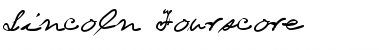 Download Lincoln Fourscore Font