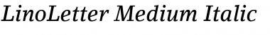 Download LinoLetter-Medium Font
