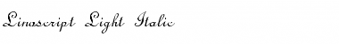Linoscript-Light Italic Font