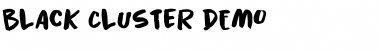 Black Cluster DEMO Regular Font