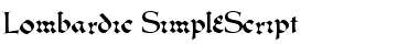 Download Lombardic SimpleScript Font