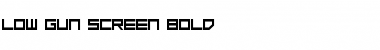 Low Gun Screen Bold Font