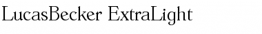 Download LucasBecker-ExtraLight Font