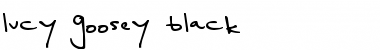 lucy goosey black Regular Font