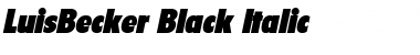 LuisBecker-Black Font