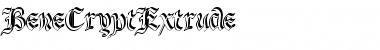 BeneCryptExtrude Regular Font