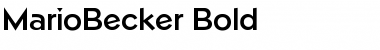 Download MarioBecker Font