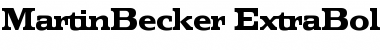 MartinBecker-ExtraBold Regular Font
