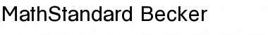 Download MathStandard Becker Font