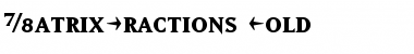 Download MatrixFractions Font