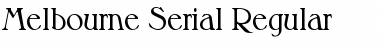 Melbourne-Serial Regular Font