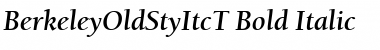 BerkeleyOldStyItcT Bold Italic