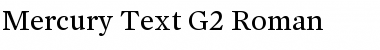Mercury Text G2 Regular Font