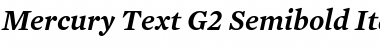 Mercury Text G2 SemiBold Italic