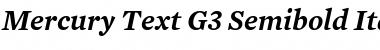 Mercury Text G3 SemiBold Italic