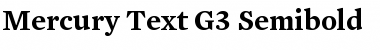 Mercury Text G3 SemiBold