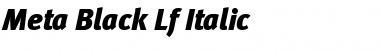 Meta Black Italic