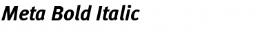 Meta Bold Italic