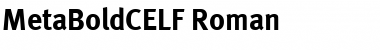 MetaBoldCELF Font