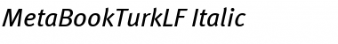 MetaBookTurkLF Italic