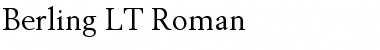 Download Berling LT Roman Font