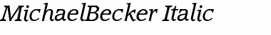 MichaelBecker Font