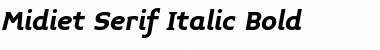 Midiet Serif Italic Bold