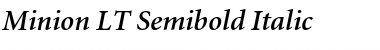 Minion LT Bold Italic
