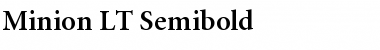 Minion LT Font