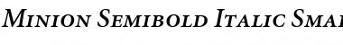 Minion RegularSC Bold Italic