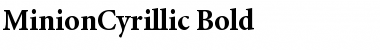 MinionCyrillic Bold Font