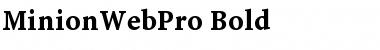 Minion Web Pro Bold Font