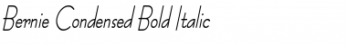 Bernie Condensed Bold Italic Font