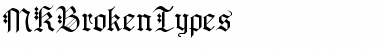 Download MKBrokenTypes Font