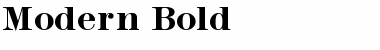 Modern Font