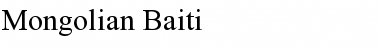 Download Mongolian Baiti Font