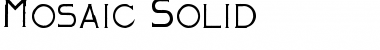 Mosaic_Solid Regular Font