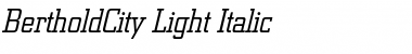 Download BertholdCity-Light Font