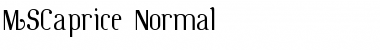 MSCaprice Normal Font