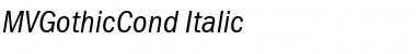 MVGothicCond Italic