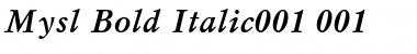 Mysl Bold Italic