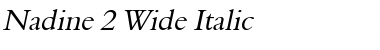 Nadine 2 Wide Italic