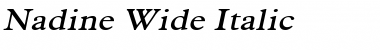 Nadine Wide Font